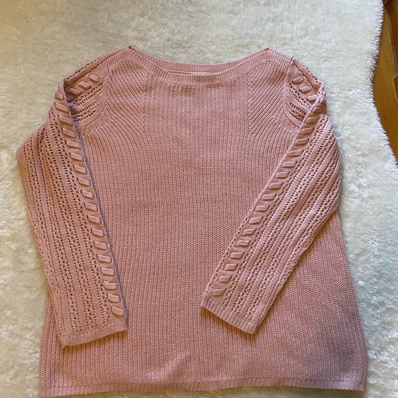 Light pink knit St Johns sweater - Picture 1 of 4